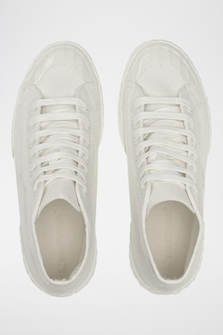 Baskets montantes 2696-STRIPE SHINY GUM - Blanc