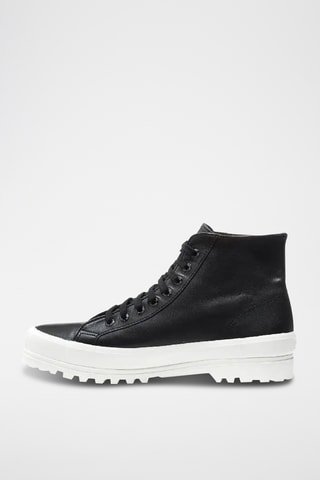 Baskets montantes en cuir 2341-ALPINA NAPPA - Noir