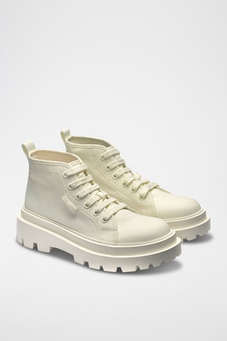 Baskets montantes 3052 ALPINA CANVAS - Blanc