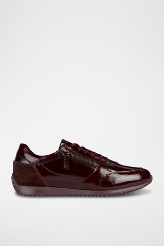 Baskets en cuir Calithe - Bordeaux