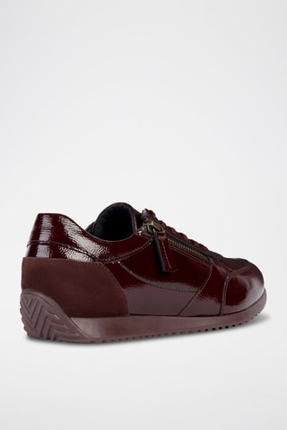 Baskets en cuir Calithe - Bordeaux