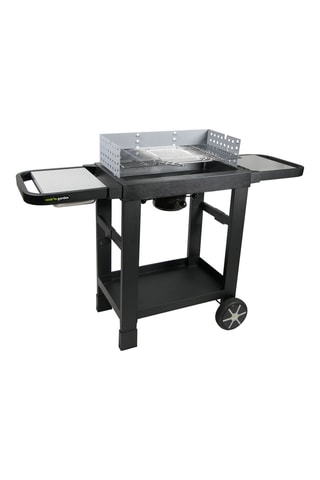 Pack barbecue charbon de bois en fonte Easy 60, paravent, chariot et housse de protection
