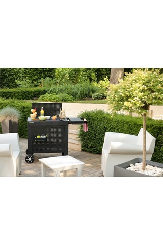 Pack plancha au gaz, 3 brûleurs, desserte Reva 110 et housse de protection