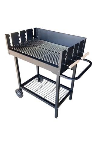 Pack barbecue charbon de bois Serena, chariot et housse de protection