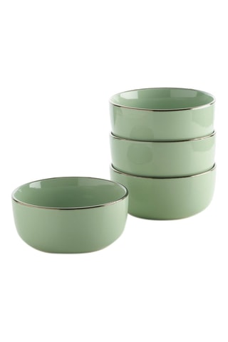 4 tigelas em porcelana - 15,2 x 7 cm
