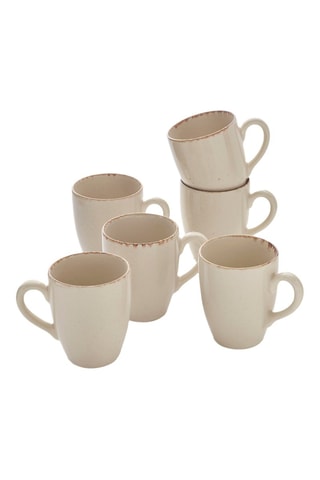 6 canecas em cerâmica - 30 cl