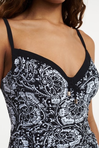 Bañador Flowers - Negro - Chantelle