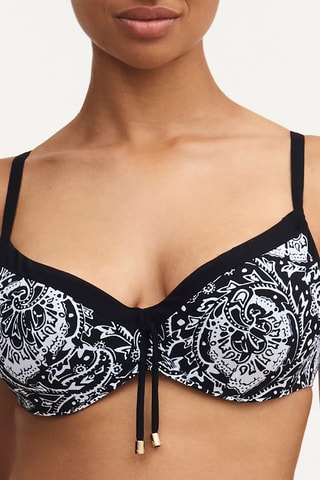 Sujetador de bikini Flowers - Negro - Chantelle