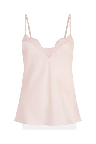 Top de pijama de seda Mystic - Rosa