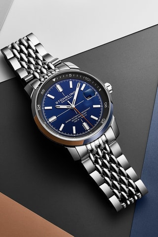 Orologio automatico in acciaio Legacy - Argentato e blu