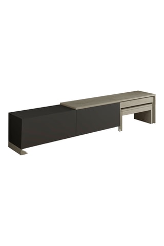 Meuble TV 2 abattants Nest - 180 x 30 x 36 cm