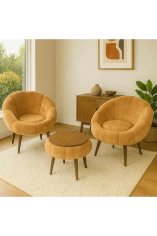 2 fauteuils et 1 table basse Lida