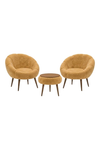 2 fauteuils et 1 table basse Lida