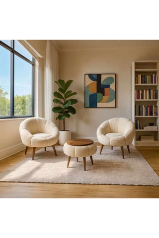 2 fauteuils et 1 table basse Lida