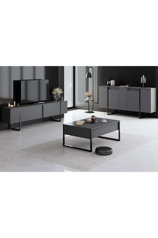 Buffet 4 portes - 160 x 35 x 80 cm