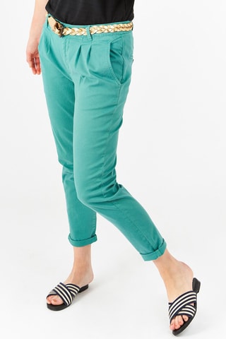 Pantalón recto - Turquesa