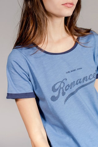 T-shirt Ambiance Lichtblauw