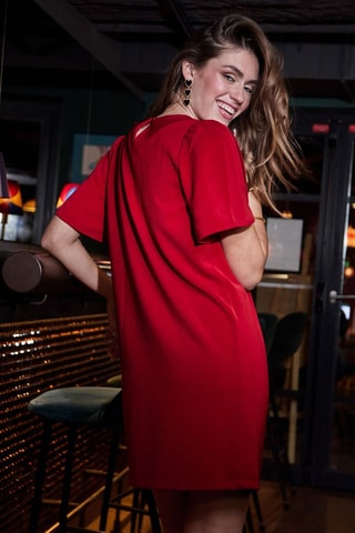 Vestido recto Rebelle - Rojo