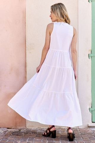 Trapeziumjurk Rachel - Wit