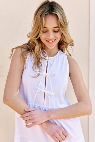 Trapeziumjurk Rachel - Wit