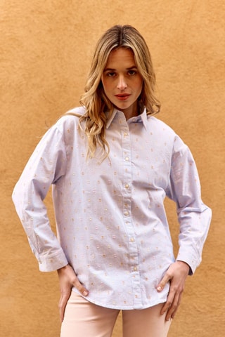 Camisa Camille - Celeste