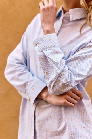 Camisa Camille - Celeste