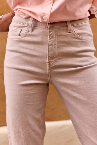 7/8 Rechte Jeans Hoge Taille Perne - Lichtpaars