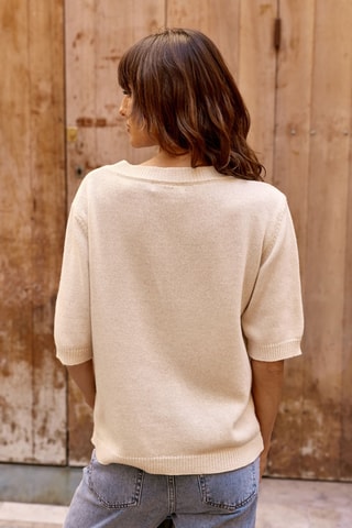 Wollen en Kasjmier Trui Mirande - Beige