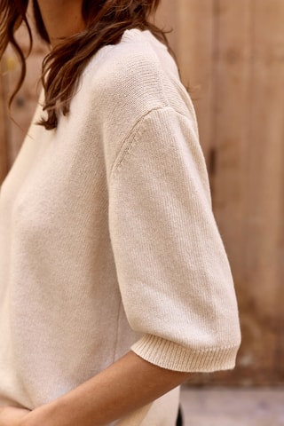 Wollen en Kasjmier Trui Mirande - Beige