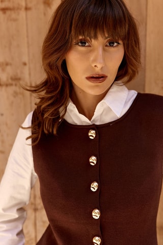 Mouwloos Vest Montaine - Bruin