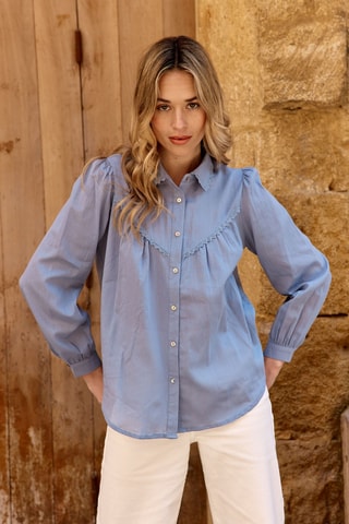 Camicia Claudine - Celeste