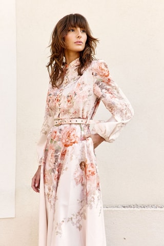 Vestido midi Reve - Beige claro