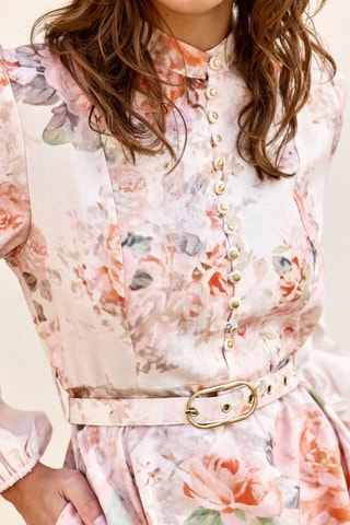 Vestido midi Reve - Beige claro