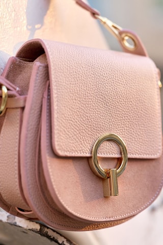 Leren Handtas Habel - Nude