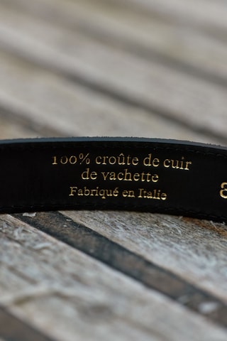 Nubuck Riem Helene - Zwart