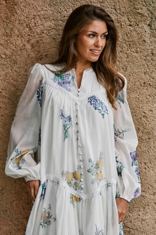 Trapeziumjurk Reponce - Wit