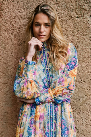 Lange Jurk Rose - Oranje