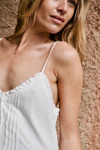Trapeziumjurk Reine - Wit