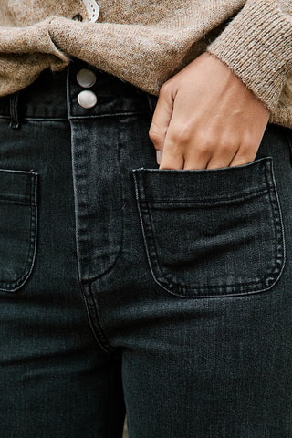 Jeans Hoge Taille Pablo - Donkergrijs