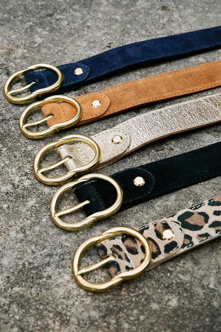 Nubuck Riem Helena - Zwart