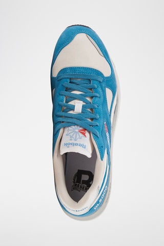 Nubuck Sneakers DL5000 - Wit en Turquoise