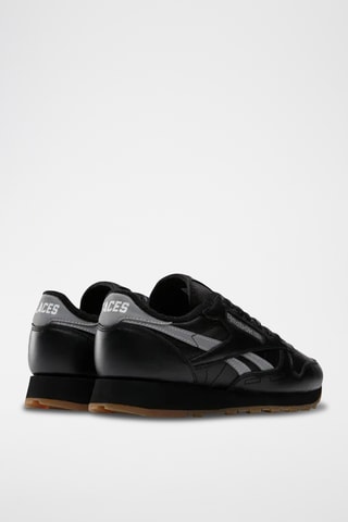 Leren Sneakers - Zwart en Zilverkleurig
