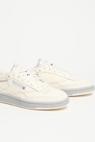 Kalfsleren Sneakers Club C Revenge Vintage - Wit