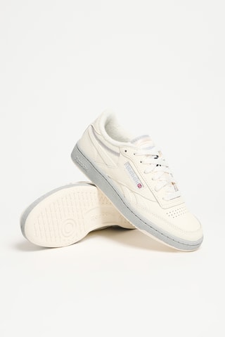 Kalfsleren Sneakers Club C Revenge Vintage - Wit