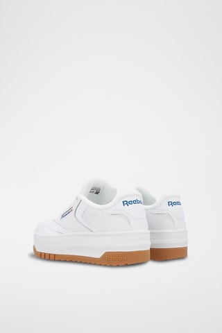 Leren Platform Sneakers Club Extra - Wit