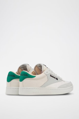 Leren Sneakers Club C - Wit en Lichtgrjis