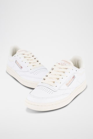 Leren Sneakers Club C 85 - Wit en Ecru