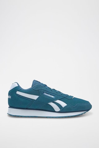 Nubuck Sneakers Glide Ripple - Petrolblauw