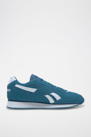 Nubuck Sneakers Glide Ripple - Petrolblauw