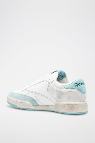 Nubuck Skateboardschoenen Club C - Wit